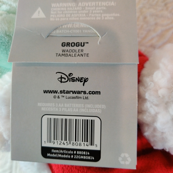 Disney Grogu Star Wars Mandalorian Jingle Bells Animated Christmas Decoration - Picture 9 of 11